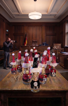 Kleine Nikolaus Likör Flasche Weihnachtsgeschenk für Mitarbeiter